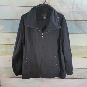 Lane Bryant Black Women's Zipper Jacket